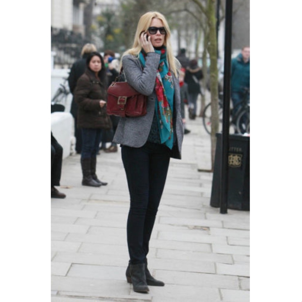 Roger Vivier Metro Bag Medium Burgundy Red Python